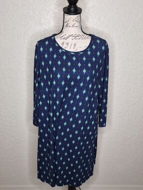 American City Wear Geometric Print Tunic Top/Dress Size 2X